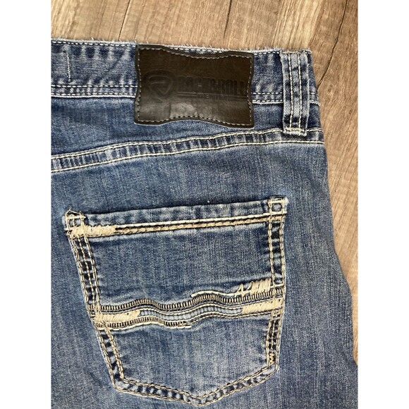 Rock & Roll Cowboy Jeans Men's 38X32 Pistol Straight Denim Western Work Worn In - Picture 3 of 12